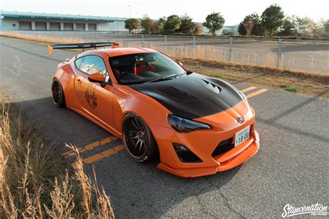 Toyota Gt86 Cars Coupe Orange Modified Bodykit