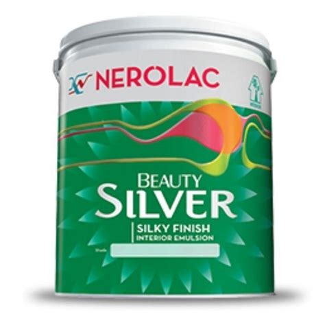 Nerolac Beauty Silver Silky Finish Interior Emulsion Paint 10 Ltr At