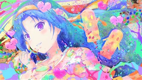 Wallpaper Colorful Illustration Anime Girls Kiriha Kurano