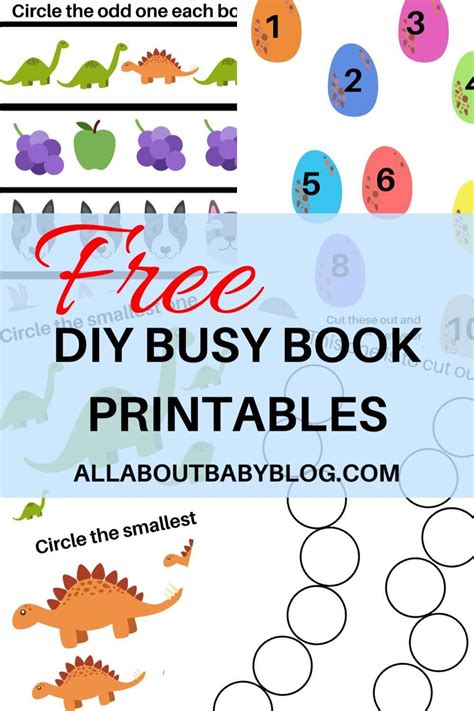 Free Printable Busy Book Templates
