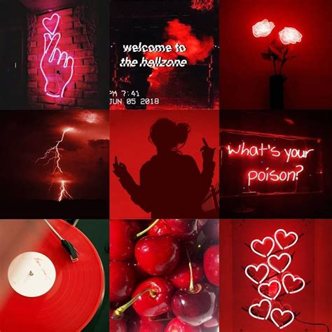 No Photo Description Available Red Aesthetic Dark Aesthetic Mood Board