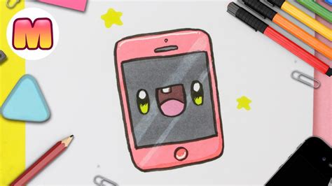 Como Dibujar Un Celular Kawaii 👍 Facil 👍 Como Dibujar Kawaii Youtube