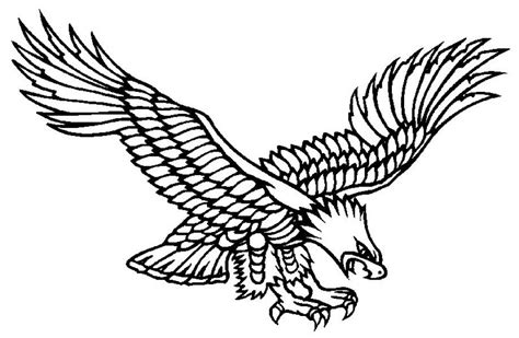 Line Drawing Eagle Tattoo Designs Perangkat Sekolah