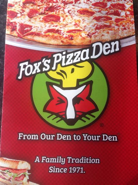 Foxs Pizza Den Pizza Intercourse Pa United States Reviews