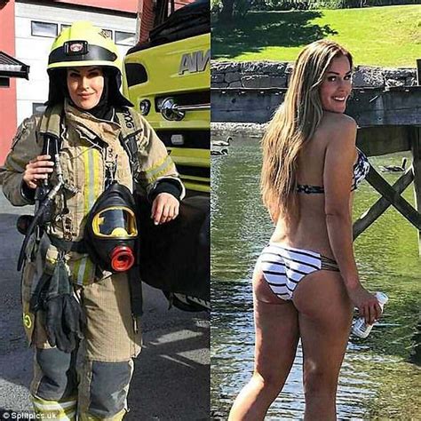 Hotting Up This Brave Firefighter Is Barely Recognisable Without Her Uniform And Helmet