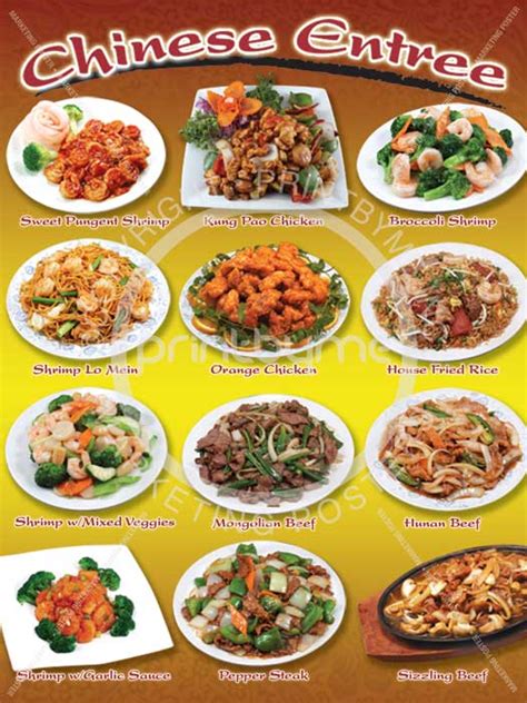 Chinese Menu Items With Pictures