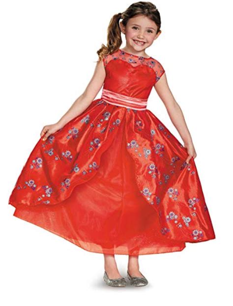 Disney Girls Elena Of Avalor Deluxe Ball Gown Dress Costume ~ Small 4