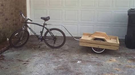 Looked at a lot of diy bike trailers, and they seemed too unnecessarily complicated to build. Homemade Bike Trailer (Simple) - YouTube