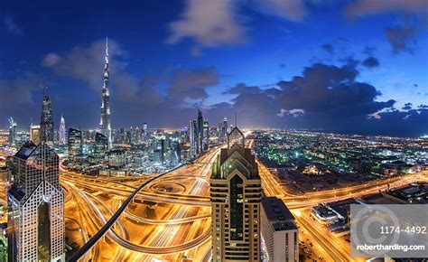 Cityscape Of Dubai United Arab Stock Photo