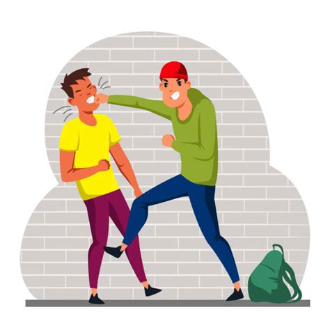 Two Boys Fighting Illustrations Royalty Free Vector Graphics And Clip
