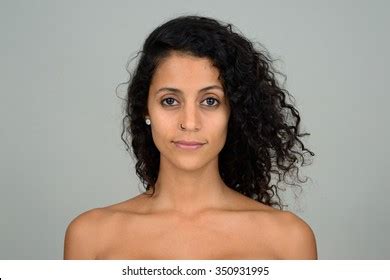 Portrait Beautiful Naked Brazilian Woman Stock Photo