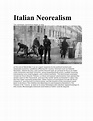 Italian Neorealism 1 - ... - Italian Neorealism The neorealist movement ...