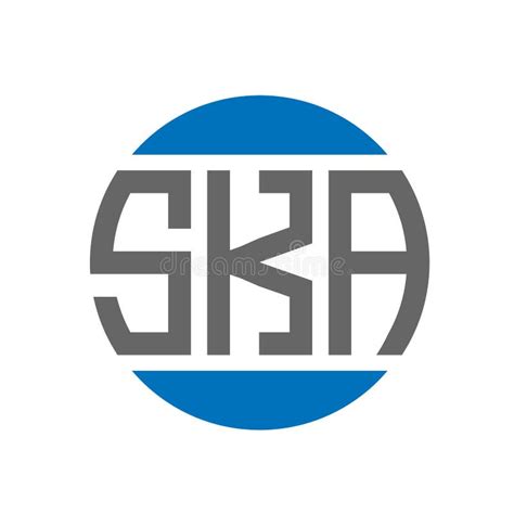 Ska Letter Logo Design On White Background Ska Creative Initials