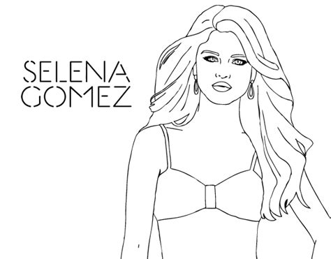 Selena Gomez 123826 Persona Famosa Dibujos Para Colorear E Imprimir Gratis