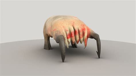 3d Model Headcrab Animal With Bloody Face Vr Ar Low Poly Cgtrader