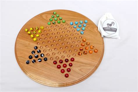 Buy Hand Made Chinese Checkers Game Board With Marbles Made To Order