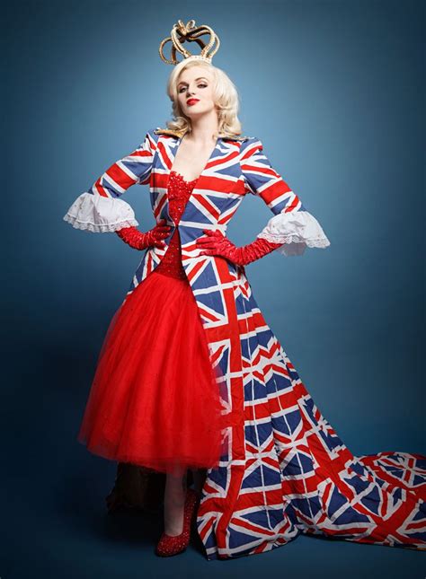 God Save The Queen Katrina Darling Burlesque Performer And Second