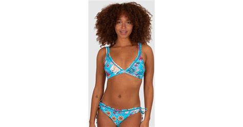 Baku Swimwear Pebble Beach Longline Bra Bikini Top In Blue Lyst Australia