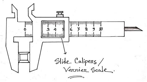 Vernier Caliper Pencil Drawing Freehand How To Draw Vernier Caliper