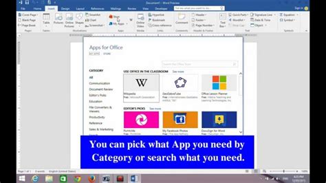 How To Use Apps For Office 2016 New Features In Office 2016 Youtube