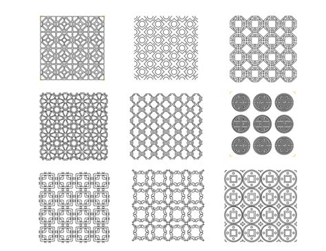 Tile Pattern Cad Blocks Drawing Dwg File Cadbull Images And Photos Finder