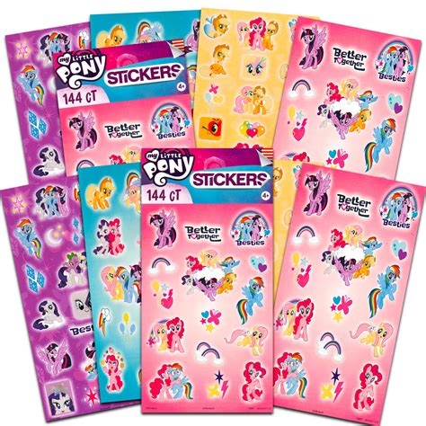 Buy My Little Pony Stickers Party Favors 16 Sheets Over 380 Stickers