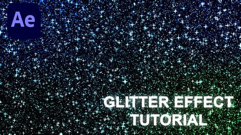 Glitter Effect Adobe After Effects Tutorial Beginner Tutorial Part 1