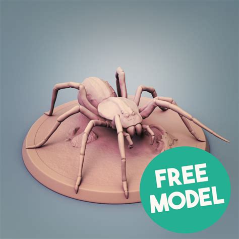 3d Printable Free Giant Spider By Lord Of The Print