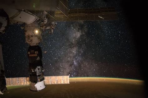 Milky Way Galaxy Seen From The International Space Station Earth Blog