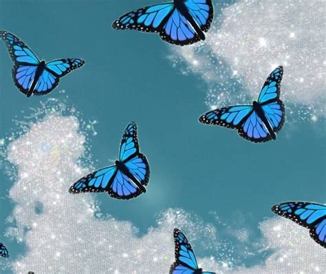 Blue Monarch Butterfly Aesthetic Blue Butterfly Pictures
