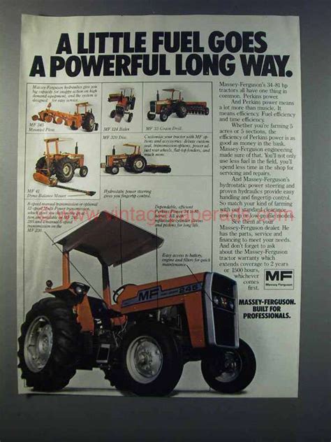 1981 Massey Ferguson Mf 245 Tractor Ad Mf 320 Disc