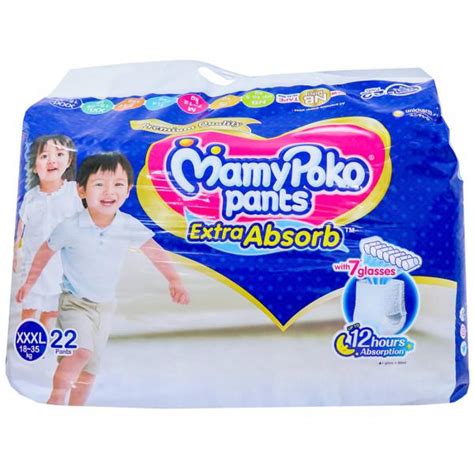 Buy Mamypoko Pants Extra Absorb Diapers Xxxl 18 35 Kg Pack Of 22 Online At Best Price In