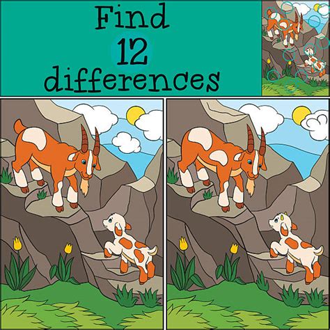 Royalty Free Spot The Difference Puzzles Clip Art Vector Images