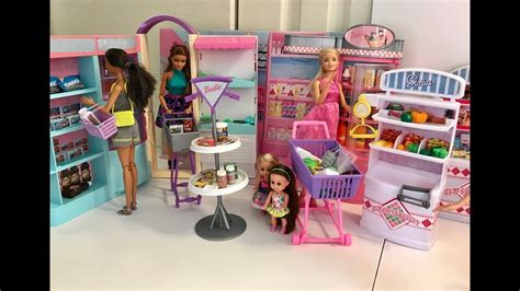 Barbie Princess Grocery Shopping Barbie Supermarket Grocery Store With
