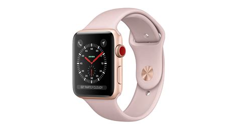 Apple Watch - Gold Aluminum Case with Pink Sand Sport Band ...