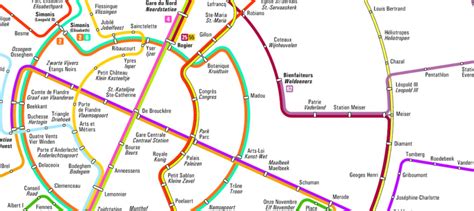 Bruxellestrammetro Brussel Line Chart Circle Map Brussels Cards