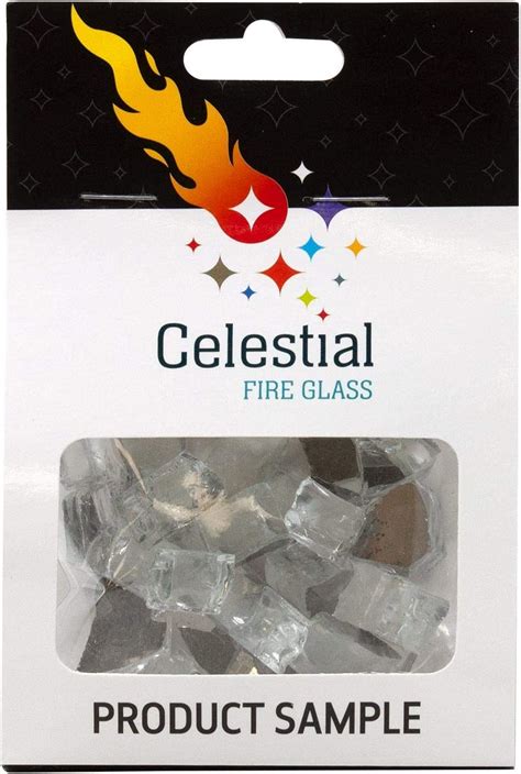 Celestial Fire Glass Diamond Starlight 1 2 Inch Reflective Tempered Fire Glass
