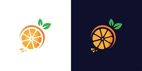 Fresh Orange Fruit Logo Inspiration Template Fruit Logo Juice Orange