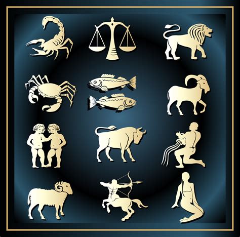 Horoscope Constellation Animals Set Vector Download