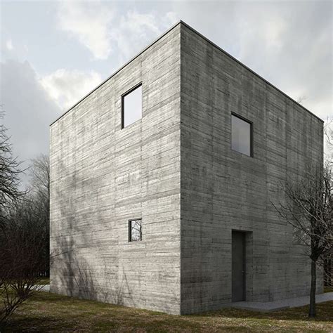 Tez Architekci Concrete Cube House Poznan Poland Designboom 02 Plans