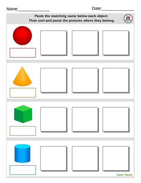 3d Shapes Free Printable Activities