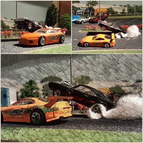 Custom Hotwheels And Die Cast Cars Fast And Furious Drag