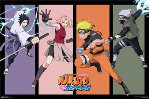 Naruto Team 7 Ll Poster 36in X 24in The Blacklight Zone