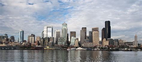 Downtown Seattle Skyline Stock Photo Image Of Architecture 12392936