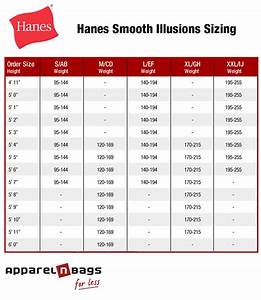 Hanes Size Chart Apparelnbags Com
