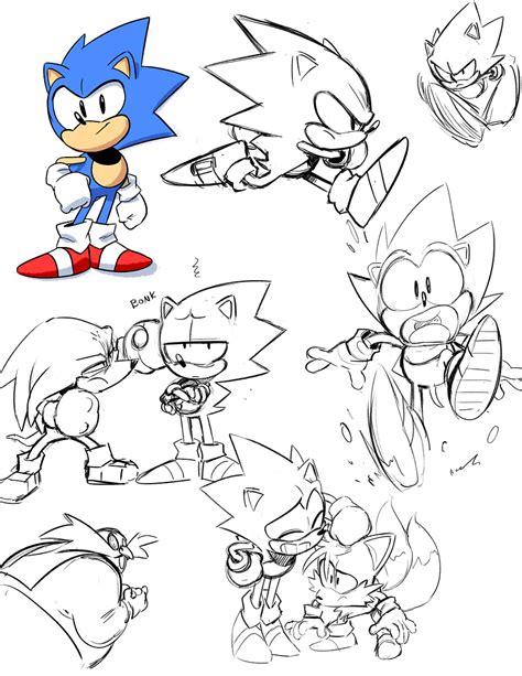Illustrations And Etc By Tyson Hesse Sonic How To Draw Sonic Hedgehog