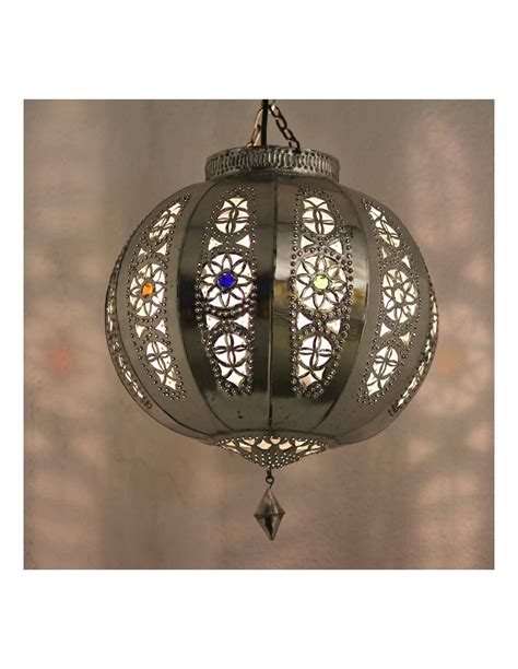 Orientalische Lampe Silberkugel Yali Marokko Galerie