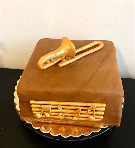 Music Cake Trombone Decorated Cake By Sladkosti S Cakesdecor