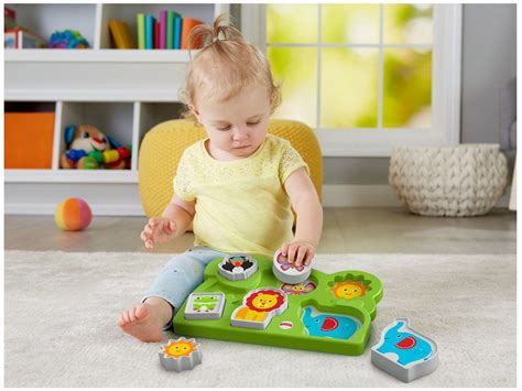 Brinquedo Para Bebê Quebra Cabeça Da Selva Fisher Price Gfr53