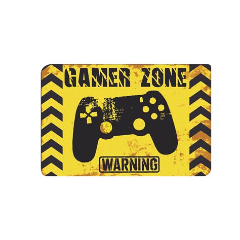 Gamer Zone Warning Lábtörlő Dumdumshop